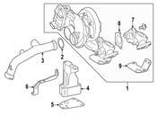 Mercedes Turbocharger - Genuine Mercedes 642090148680