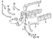 Mercedes Turbocharger Bracket - Genuine Mercedes 2640960300