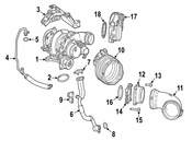 Mercedes Turbocharger Inlet Hose - Genuine Mercedes 1330900282