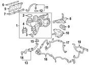 Mercedes Turbocharger Mount Heat Shield - Genuine Mercedes 2760960668