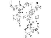 Mercedes Turbocharger Mount Heat Shield - Genuine Mercedes 6420960468