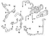 Mercedes Turbocharger Oil Line - Genuine Mercedes 1771800700