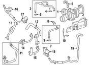 Mercedes Turbocharger Oil Line - Genuine Mercedes 1761800300