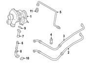 Mercedes Turbocharger Oil Line Adapter - Genuine Mercedes 6051870045