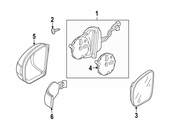 Mercedes Turn Signal Light Lens - Genuine Mercedes 220820052164