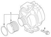 Mercedes Alternator Bracket Bolt - Genuine Mercedes 0009902208