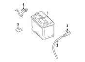 Mercedes Battery Cable - Genuine Mercedes 2075402834