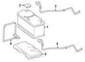 Mercedes Battery Cable - Genuine Mercedes 217540930764