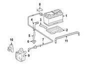 Mercedes Battery Cable - Genuine Mercedes 2515400041