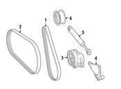 Mercedes Belt Tensioner Bracket - Genuine Mercedes 2722020142