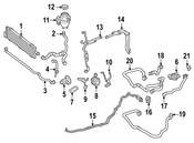 Mercedes Drive Motor Inverter Radiator Hose - Genuine Mercedes 2055013882