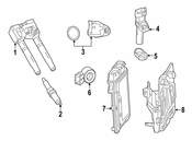 Mercedes Engine Crankshaft Position Sensor Bracket - Genuine Mercedes 6420110145
