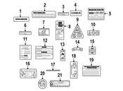 Mercedes Engine Decal - Genuine Mercedes 1645844015