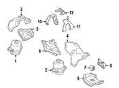Mercedes Engine Mount - Genuine Mercedes 2222401000