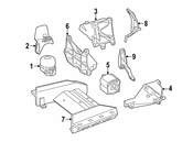 Mercedes Engine Mount - Genuine Mercedes 231240141764