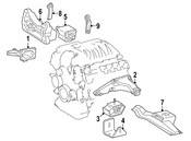 Mercedes Engine Mount Bracket - Genuine Mercedes 1132234104