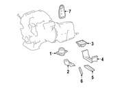 Mercedes Engine Mount Heat Shield - Genuine Mercedes 1642411234