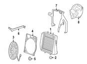 Mercedes Engine Oil Cooler Bracket - Genuine Mercedes 2115042340