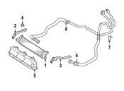 Mercedes Engine Oil Cooler Line - Genuine Mercedes 2751801530