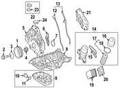 Mercedes Engine Oil Dipstick Tube - Genuine Mercedes 1570107500