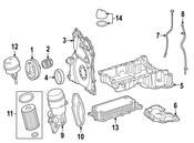 Mercedes Engine Oil Dipstick Tube - Genuine Mercedes 6420105614