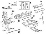 Mercedes Engine Oil Pan - Genuine Mercedes 2790102400