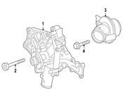 Mercedes Engine Water Pump Bolt - Genuine Mercedes 910105008024