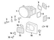 Mercedes Grille Screw - Genuine Mercedes 000000000447