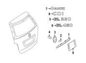 Mercedes Hatch Emblem - Genuine Mercedes 2048170815