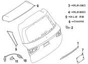 Mercedes Hatch Emblem - Genuine Mercedes 1678176000