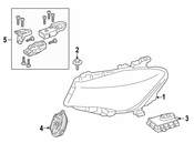 Mercedes Headlight - Genuine Mercedes 1179061001