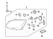 Mercedes Headlight - Genuine Mercedes 2168202961
