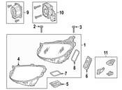 Mercedes Headlight - Genuine Mercedes 2139069804