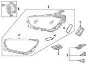 Mercedes Headlight - Genuine Mercedes 1679069806