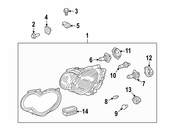 Mercedes Headlight Assembly - Genuine Mercedes 203820095964