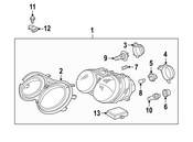 Mercedes Headlight Assembly - Genuine Mercedes 2158200661