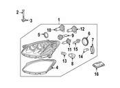 Mercedes Headlight Assembly - Genuine Mercedes 2218207161