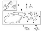 Mercedes Headlight Assembly - Genuine Mercedes 1668206459