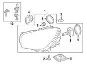 Mercedes Headlight Assembly - Genuine Mercedes 2318208161