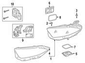 Mercedes Headlight Assembly - Genuine Mercedes 2909063700