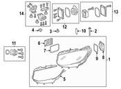 Mercedes Headlight Assembly - Genuine Mercedes 2179064200