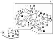 Mercedes Headlight Bulb Retainer - Genuine Mercedes 2108260084