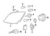 Mercedes Headlight Connector - Genuine Mercedes 0145456226