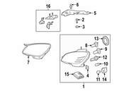 Mercedes Headlight Seal - Genuine Mercedes 2048261091