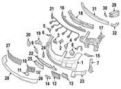 Mercedes Headlight Washer Cover - Genuine Mercedes 20486002089999
