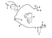 Mercedes Headlight Washer Fluid Reservoir - Genuine Mercedes 2118602960