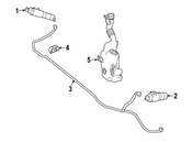 Mercedes Headlight Washer Hose - Genuine Mercedes 1728600292