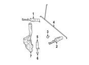 Mercedes Headlight Washer Nozzle - Genuine Mercedes 2048600347