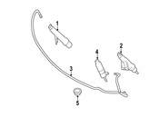 Mercedes Headlight Washer Nozzle - Genuine Mercedes 2518601847