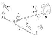 Mercedes Headlight Washer Nozzle Bracket - Genuine Mercedes 2308690014